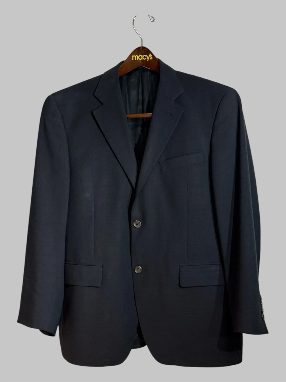 JNY Jones New York Men’s Black Wool Suit Jacket Blazer 44S